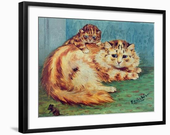 Cheeky Mouse!-Louis Wain-Framed Giclee Print