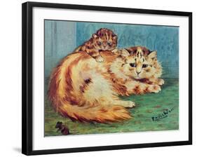 Cheeky Mouse!-Louis Wain-Framed Giclee Print