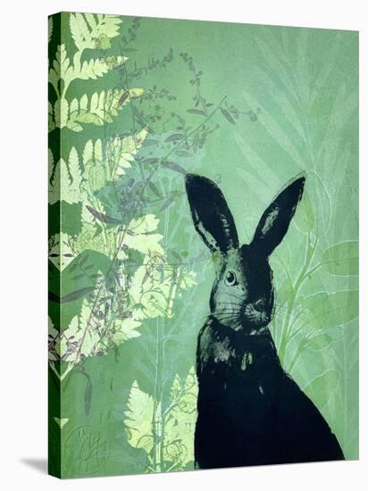 Cheeky Rabbit-Trudy Rice-Stretched Canvas