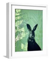 Cheeky Rabbit-Trudy Rice-Framed Art Print