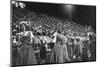 Cheer Leaders at Little Rock High School Game with Louisiana High School Team-Stan Wayman-Mounted Photographic Print