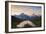 Cheerful hiker admiring Wetterhorn, Schreckhorn and Finsteraarhorn from Bachalpsee at dawn-Roberto Moiola-Framed Photographic Print