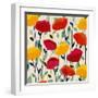 Cheerful Poppies-Carrie Schmitt-Framed Art Print