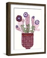 Cheerful Succulent III-Regina Moore-Framed Art Print