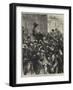 Cheering Popular Members of the National Assembly in the Streets at Bordeaux-null-Framed Giclee Print