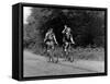 Cheerio Cycling Ladies!-null-Framed Stretched Canvas