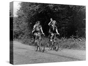 Cheerio Cycling Ladies!-null-Stretched Canvas