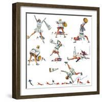 "Cheerleader", November 25,1961-Norman Rockwell-Framed Giclee Print