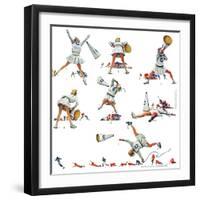 "Cheerleader", November 25,1961-Norman Rockwell-Framed Giclee Print