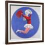 Cheerleader Tondo, 2001-Joe Heaps Nelson-Framed Giclee Print