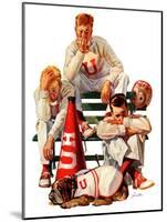 "Cheerleaders after Lost Game,"November 18, 1939-Lonie Bee-Mounted Giclee Print