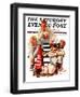 "Cheerleaders after Lost Game," Saturday Evening Post Cover, November 18, 1939-Lonie Bee-Framed Giclee Print