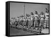 Cheerleaders at Florida State University-null-Framed Stretched Canvas