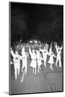 Cheerleaders at the Minnesota- Iowa Game, Minneapolis, Minnesota, November 1960-Francis Miller-Mounted Photographic Print