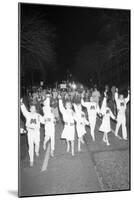 Cheerleaders at the Minnesota- Iowa Game, Minneapolis, Minnesota, November 1960-Francis Miller-Mounted Photographic Print