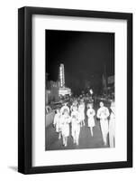 Cheerleaders at the Minnesota- Iowa Game, Minneapolis, Minnesota, November 1960-Francis Miller-Framed Premium Photographic Print