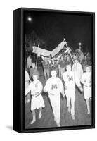 Cheerleaders at the Minnesota- Iowa Game, Minneapolis, Minnesota, November 1960-Francis Miller-Framed Stretched Canvas