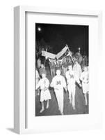 Cheerleaders at the Minnesota- Iowa Game, Minneapolis, Minnesota, November 1960-Francis Miller-Framed Photographic Print