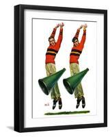 "Cheerleaders,"October 18, 1930-Sam Brown-Framed Giclee Print