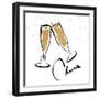 Cheers champagne-OnRei-Framed Art Print