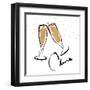 Cheers champagne-OnRei-Framed Art Print