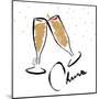 Cheers champagne-OnRei-Mounted Art Print