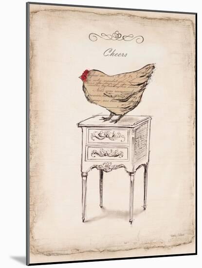 Cheers Chick-Emily Adams-Mounted Art Print