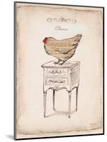Cheers Chick-Emily Adams-Mounted Art Print