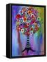 Cheery Tree Of Life-Prisarts-Framed Stretched Canvas