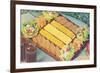 Cheese and Cracker Plate-null-Framed Art Print