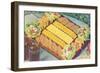 Cheese and Cracker Plate-null-Framed Art Print