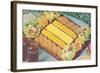 Cheese and Cracker Plate-null-Framed Art Print