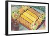 Cheese and Cracker Plate-null-Framed Art Print