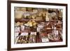 Cheese and Salamis at Papiniano Market, Milan, Lombardy, Italy, Europe-Yadid Levy-Framed Photographic Print