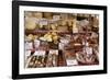 Cheese and Salamis at Papiniano Market, Milan, Lombardy, Italy, Europe-Yadid Levy-Framed Photographic Print