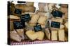 Cheese for Sale at a Market Stall, Lourmarin, Vaucluse, Provence-Alpes-Cote D'Azur, France-null-Stretched Canvas