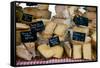 Cheese for Sale at a Market Stall, Lourmarin, Vaucluse, Provence-Alpes-Cote D'Azur, France-null-Framed Stretched Canvas