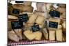 Cheese for Sale at a Market Stall, Lourmarin, Vaucluse, Provence-Alpes-Cote D'Azur, France-null-Mounted Premium Photographic Print