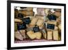 Cheese for Sale at a Market Stall, Lourmarin, Vaucluse, Provence-Alpes-Cote D'Azur, France-null-Framed Photographic Print