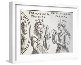 Cheese from Piacenza and Investiture (Pig Bladder) from Parma-null-Framed Giclee Print