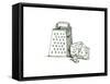 Cheese Grater Cheese-Wendy Edelson-Framed Stretched Canvas