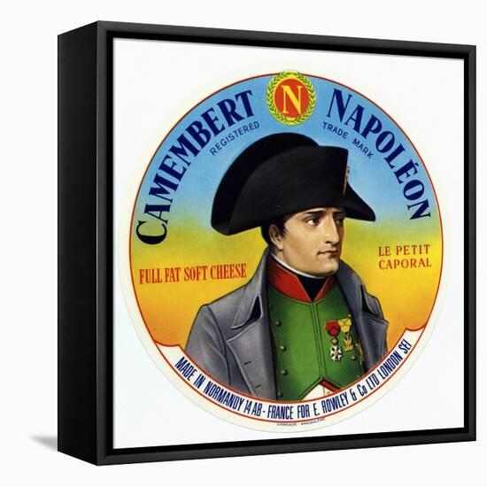 Cheese Label "Camembert Napoleon", "Le Petit Caporal", Made in Normandy for Rowley and Co, London-null-Framed Stretched Canvas