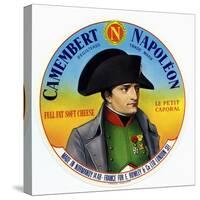 Cheese Label "Camembert Napoleon", "Le Petit Caporal", Made in Normandy for Rowley and Co, London-null-Stretched Canvas