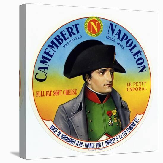 Cheese Label "Camembert Napoleon", "Le Petit Caporal", Made in Normandy for Rowley and Co, London-null-Stretched Canvas