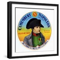 Cheese Label "Camembert Napoleon", "Le Petit Caporal", Made in Normandy for Rowley and Co, London-null-Framed Photo