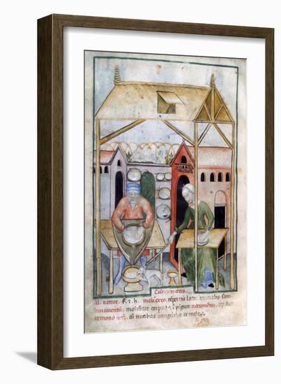 Cheese Manufacture, 1390-1400-null-Framed Giclee Print