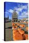 Cheese Market in Gouda, South Holland, Netherlands, Europe-Hans-Peter Merten-Stretched Canvas