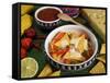 Cheese Nachos, Mexican Food, Mexico, North America-Tondini Nico-Framed Stretched Canvas