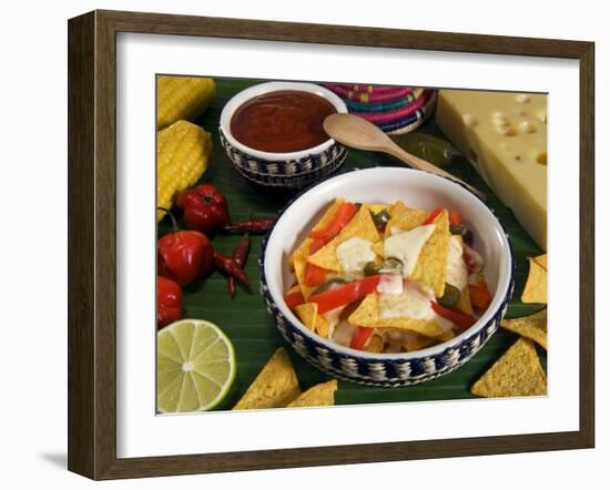 Cheese Nachos, Mexican Food, Mexico, North America-Tondini Nico-Framed Photographic Print