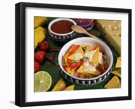 Cheese Nachos, Mexican Food, Mexico, North America-Tondini Nico-Framed Photographic Print